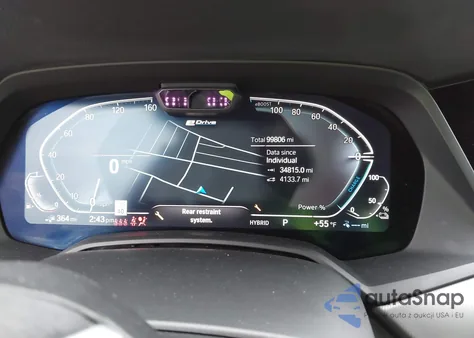 2021 BMW X5 Phev xDrive45E z USA, uszkodzony, nr VIN 5UXTA6C0XM9F97640